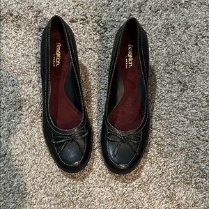 Women’s Black Heels with Bow Detail